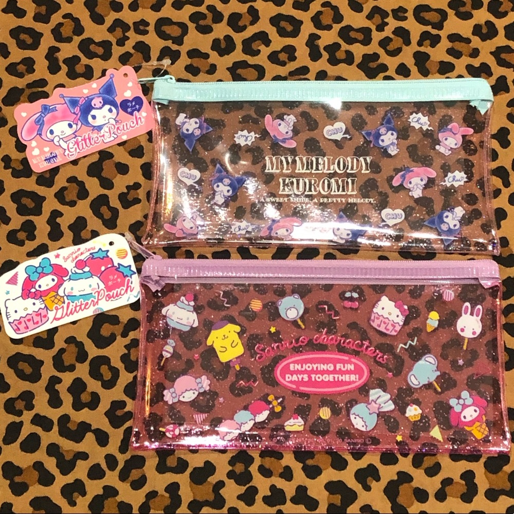 Sanrio Glitter Pouch Bundle! *NWT*
